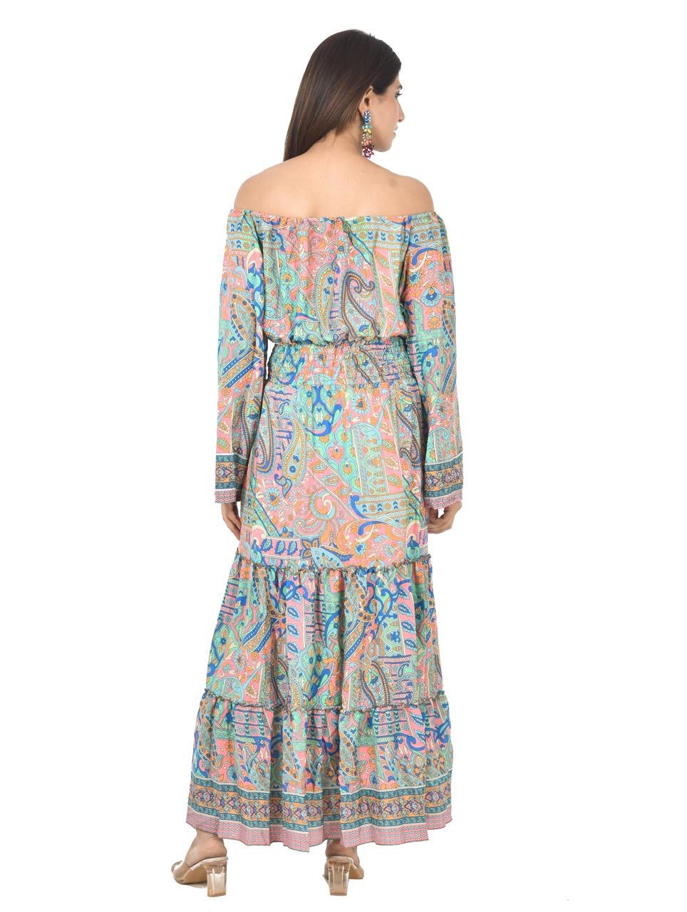 KIM-II  SHASHA LONG MIDDI DRESS