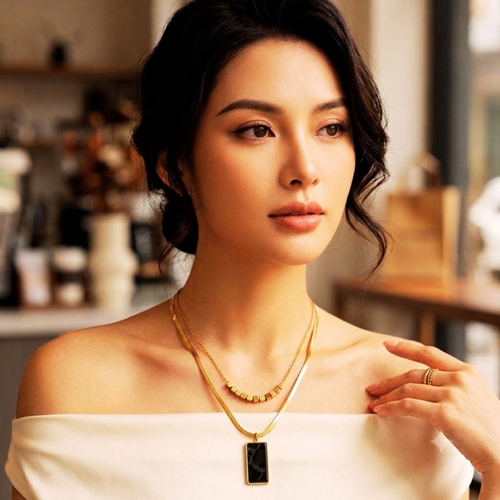BK TETRA chain necklace