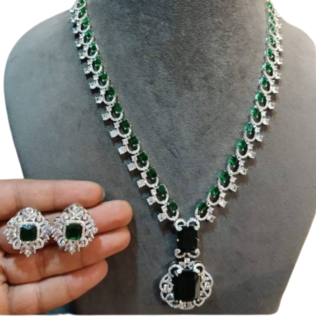 NEA SMALL REAL  DOUBLET STONE JEWELLERY SET