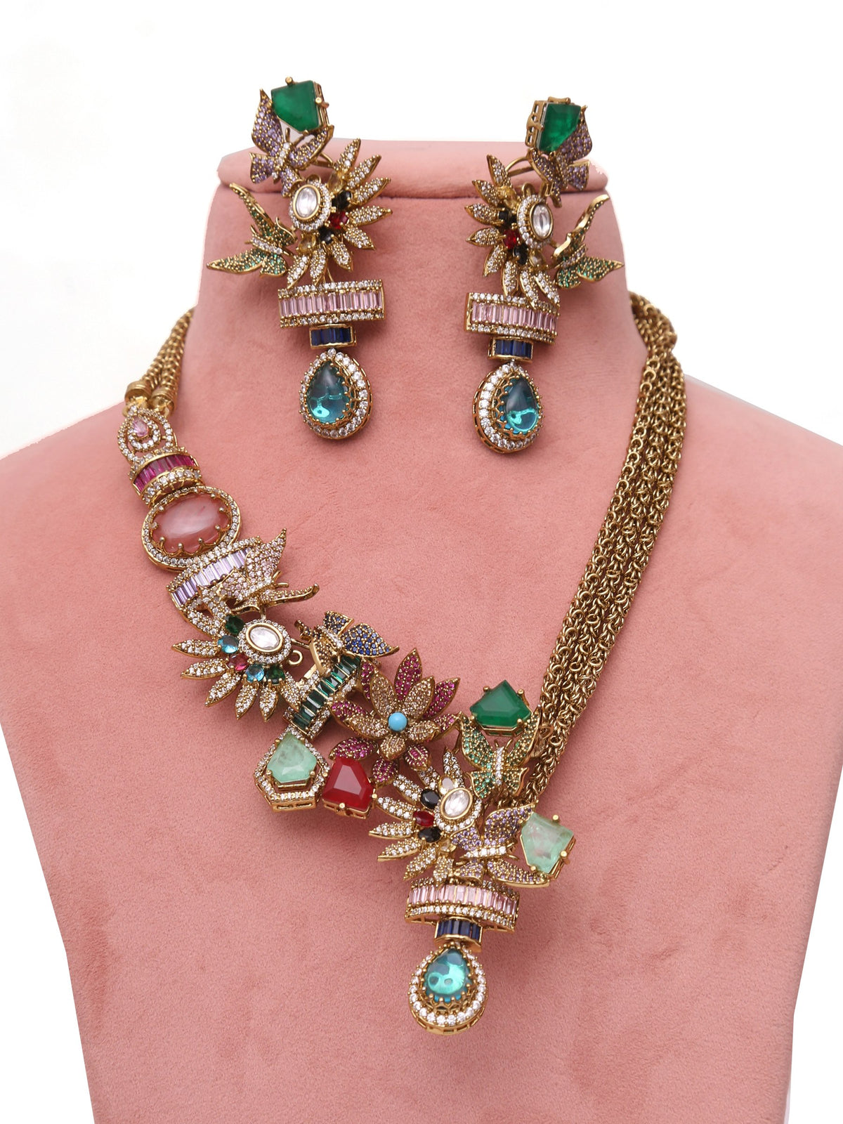 Multi Vantara jewellery set