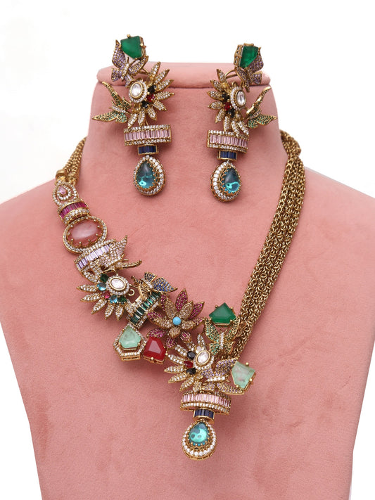 Multi Vantara jewellery set