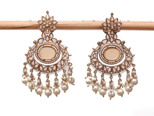 MANDAKINI PEACH EARRINGS