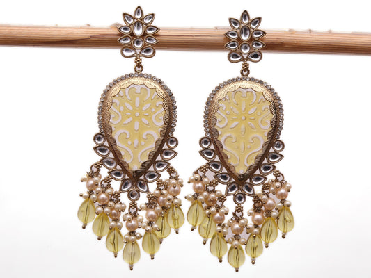 NIRALI YELLOW EARRINGS
