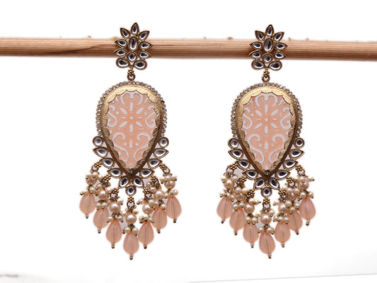 NIRALI PEACH EARRINGS