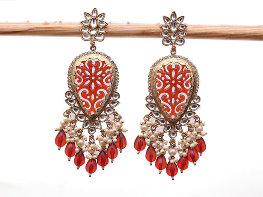 NIRALI RED EARRINGS