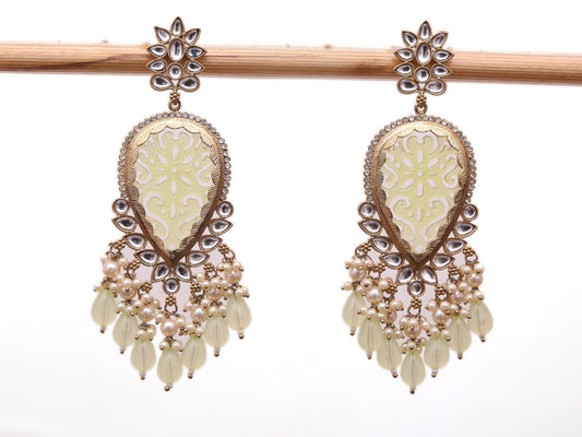 NIRALI MINT-GREEN EARRINGS