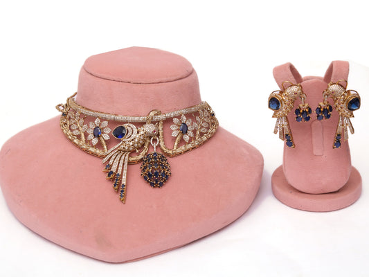 Blue Vantara chiraya jewellery set