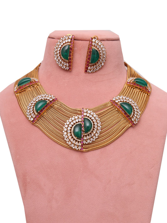 Green royal  jewellery set