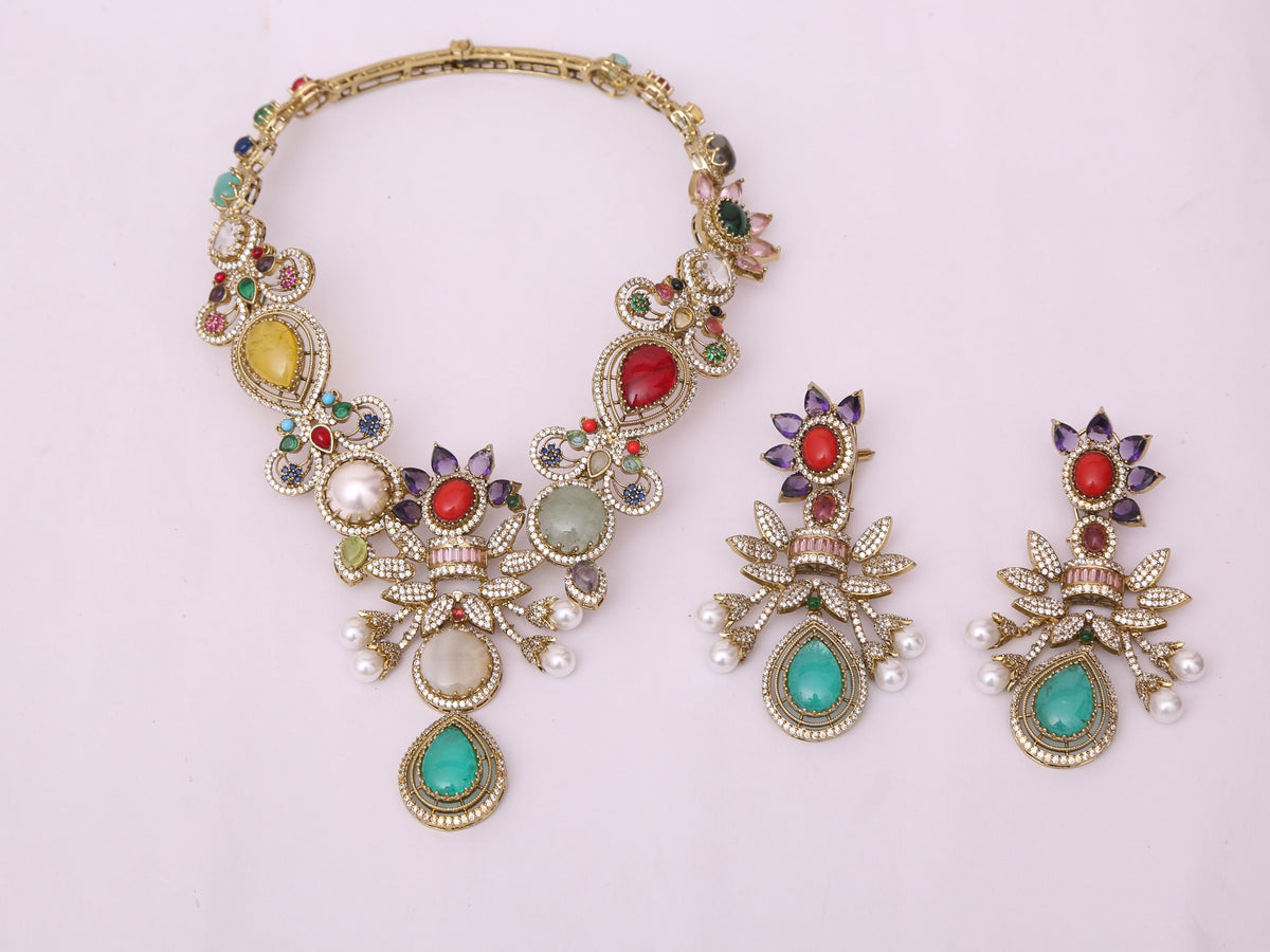 Multi-3 Vantara jewellery set