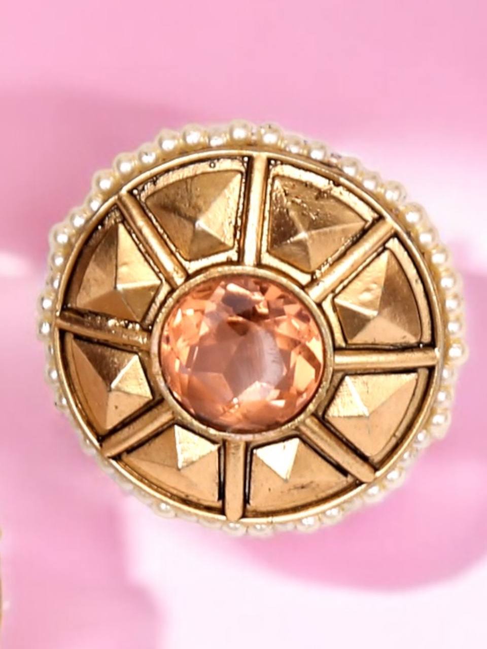JOKA COPPER STUD EARRINGS