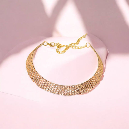 KOREAN SUNSHINE ROSE-GOLD NECKLACE