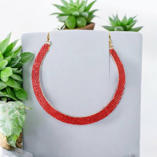 KOREAN SUNSHINE RED NECKLACE