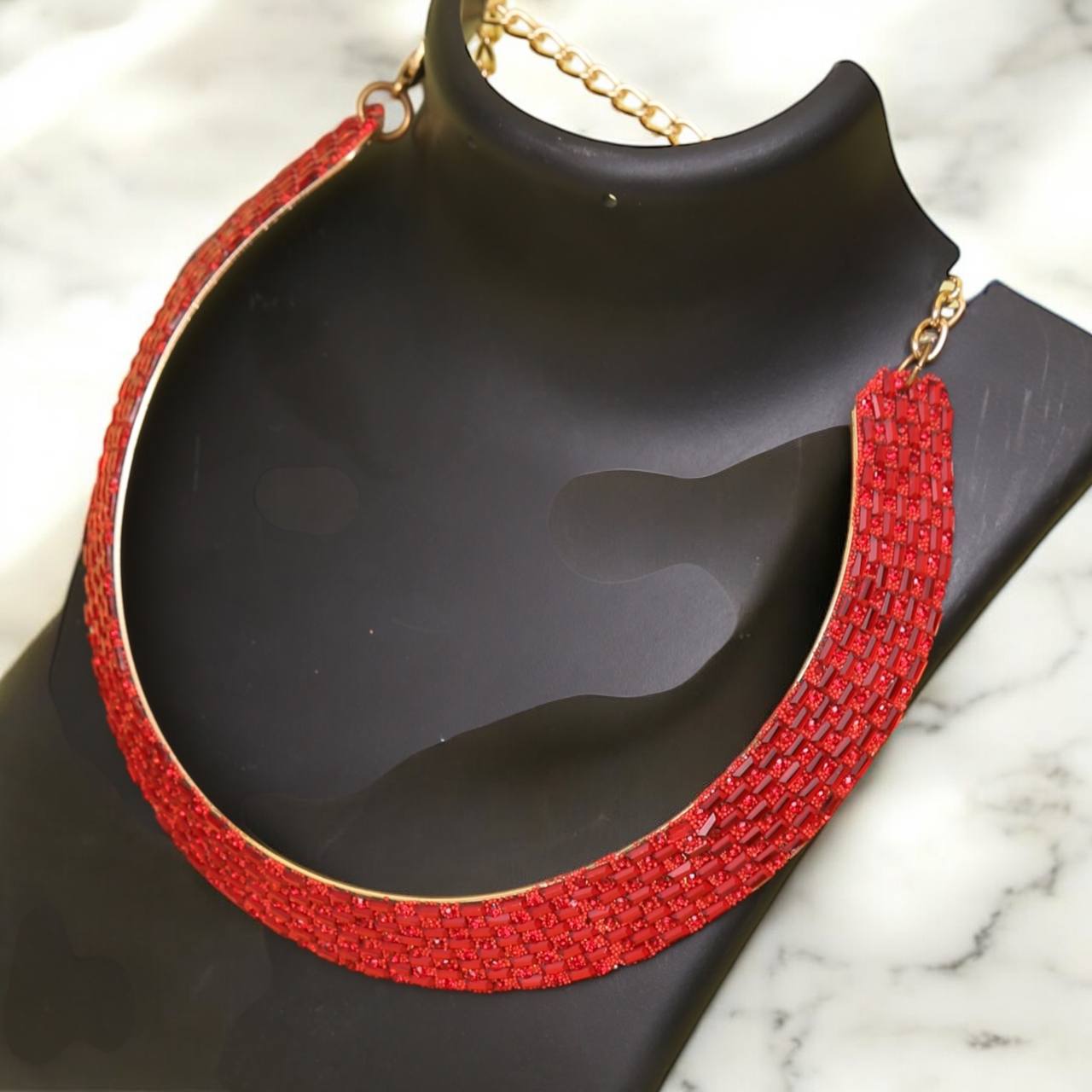 KOREAN SUNSHINE RED NECKLACE