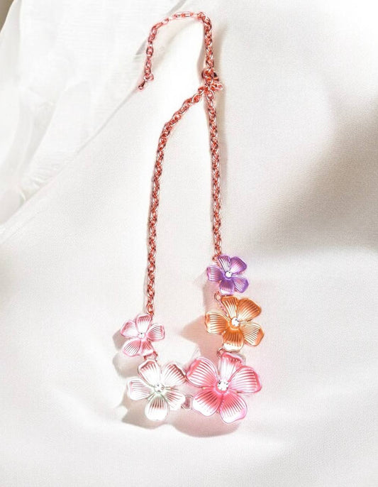 5-Flora chain necklace