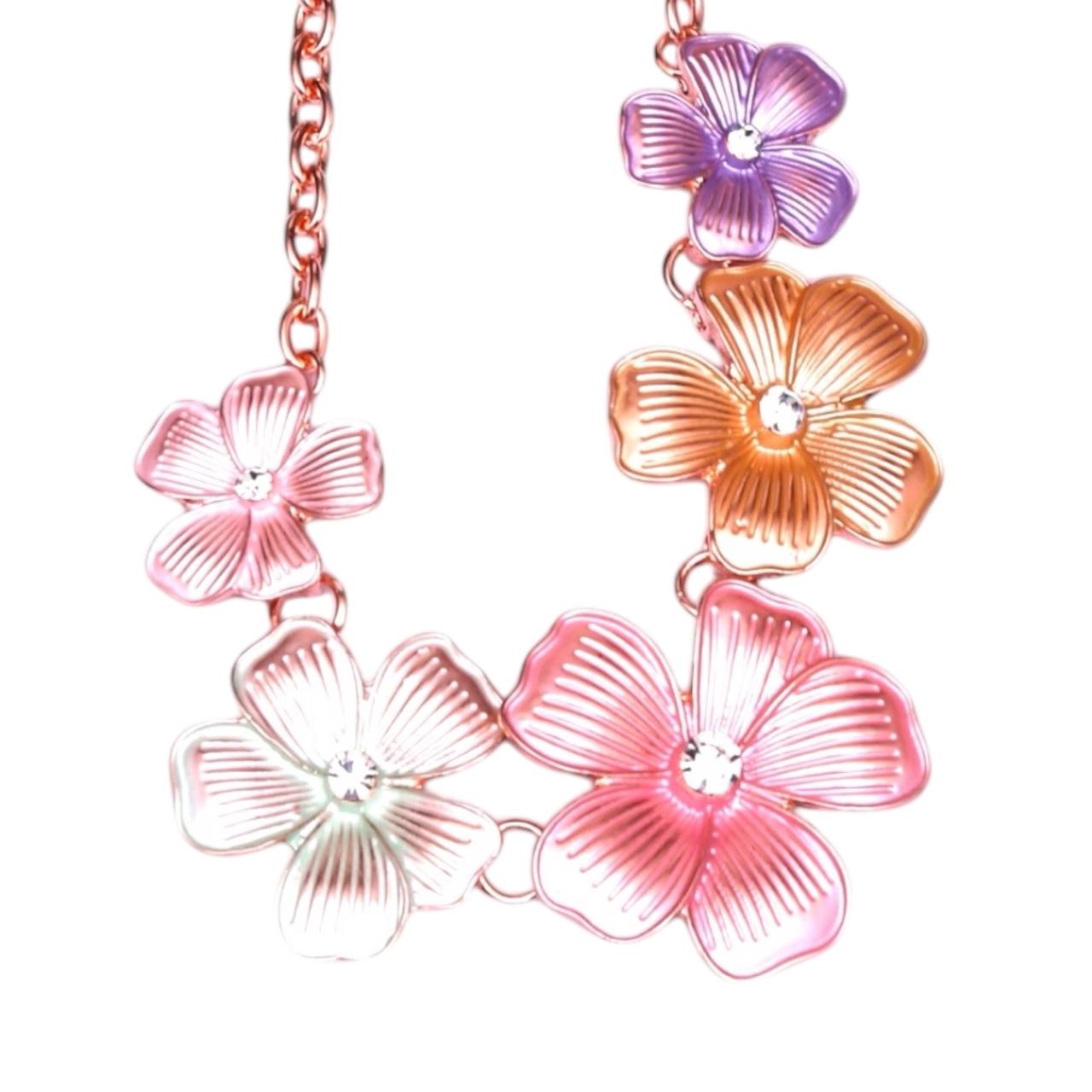 5-Flora chain necklace