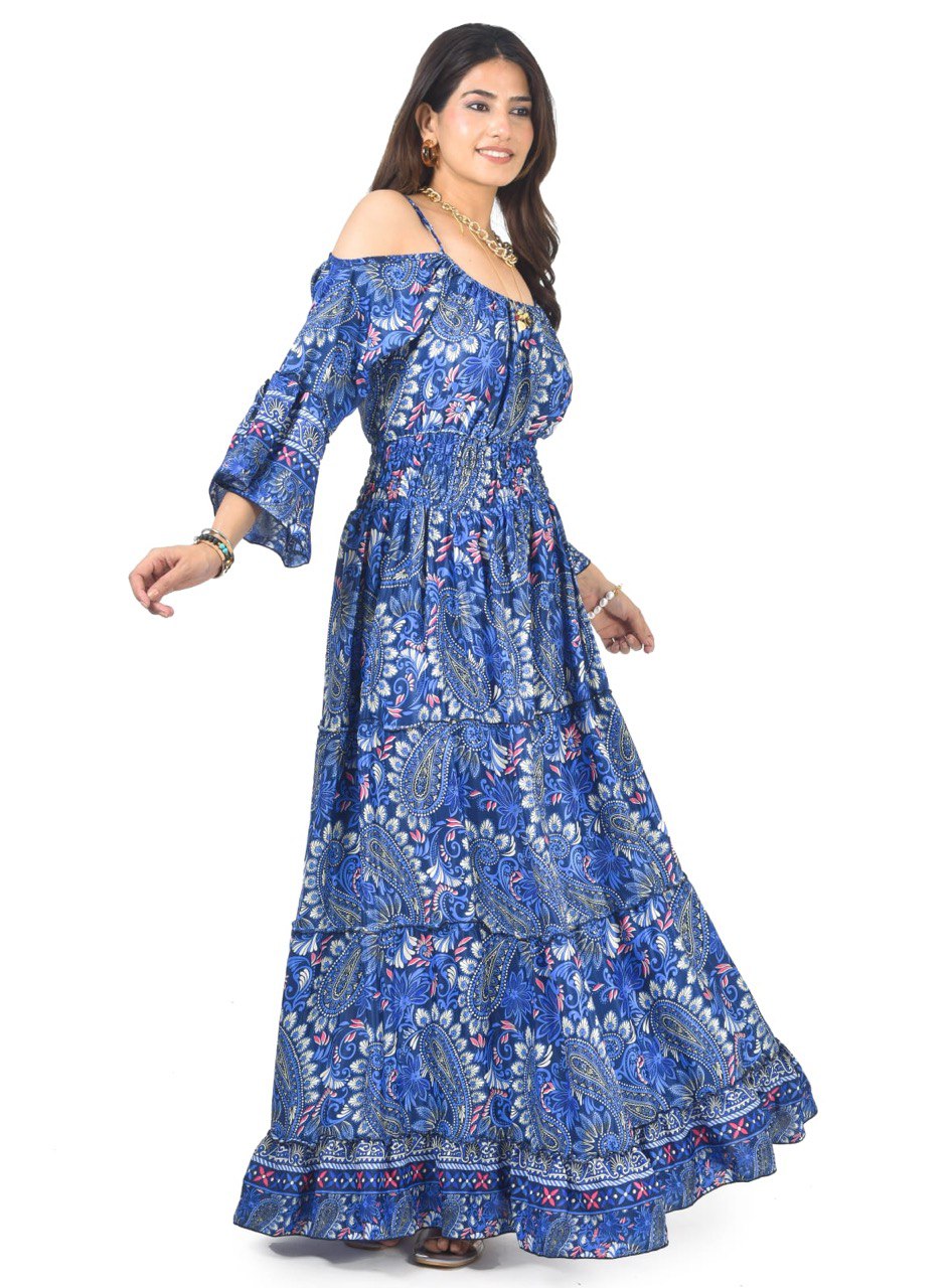 ELIZABETH BLUE LONG DRESS