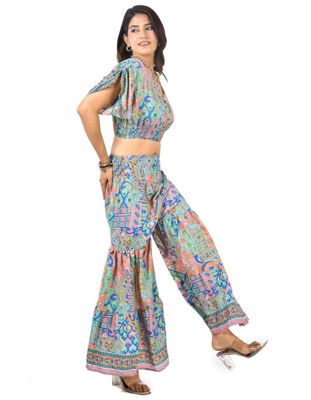 KYLIE PISTA SHARARA CO-ORD SET