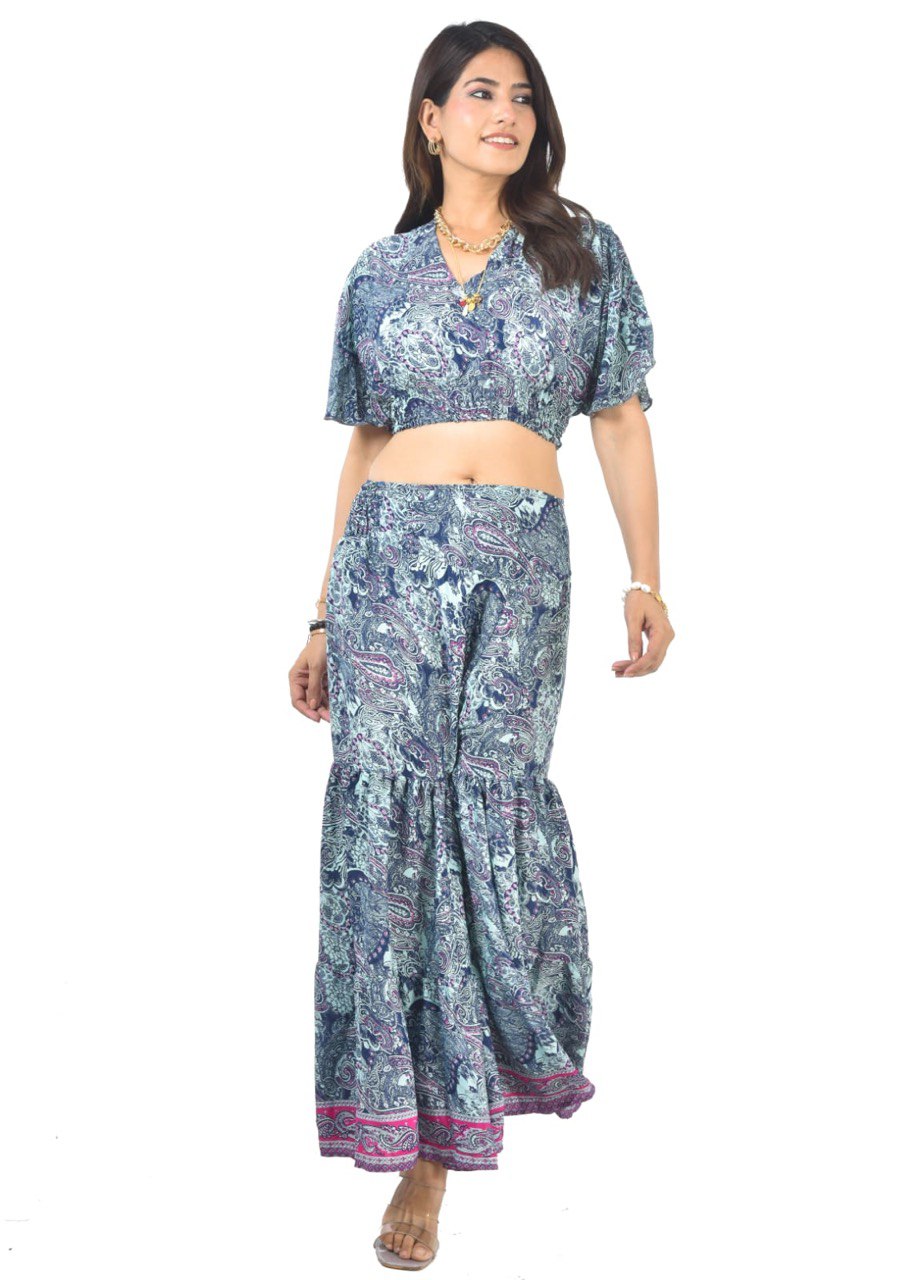 KYLIE CAROLINA SHARARA CO-ORD SET