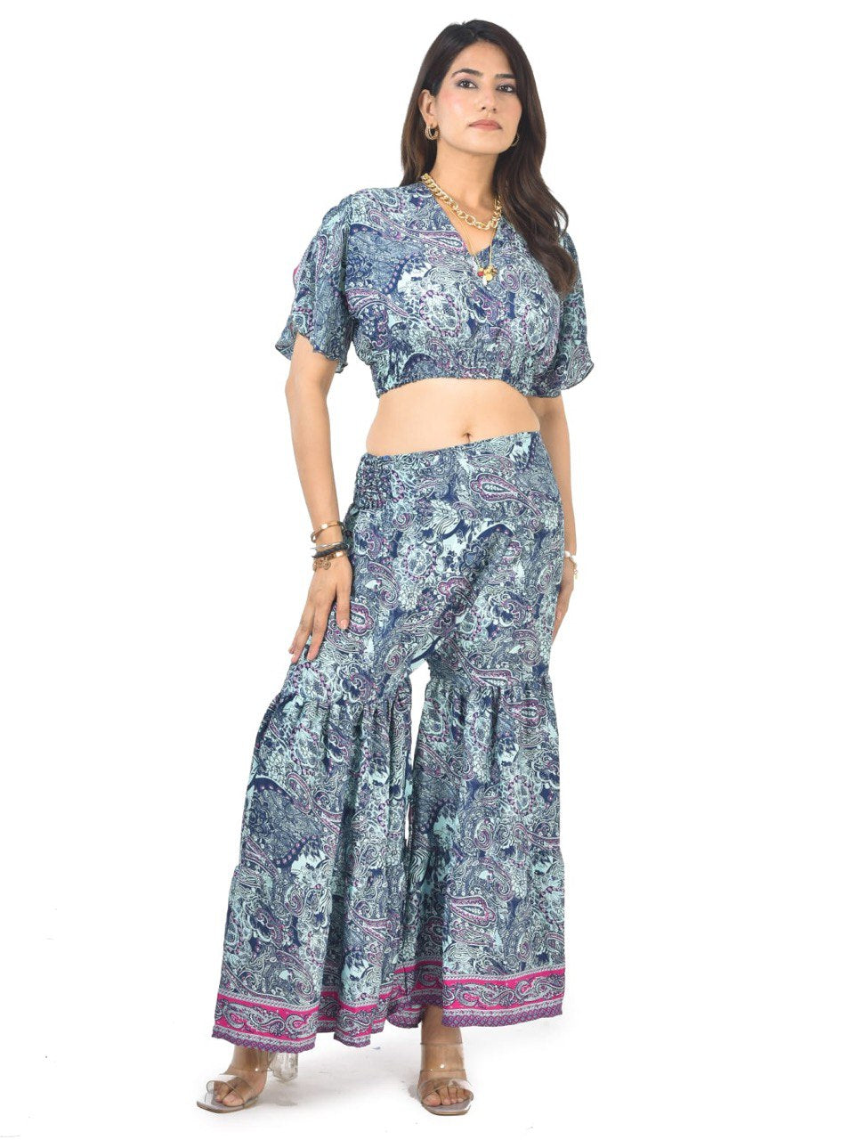 KYLIE CAROLINA SHARARA CO-ORD SET