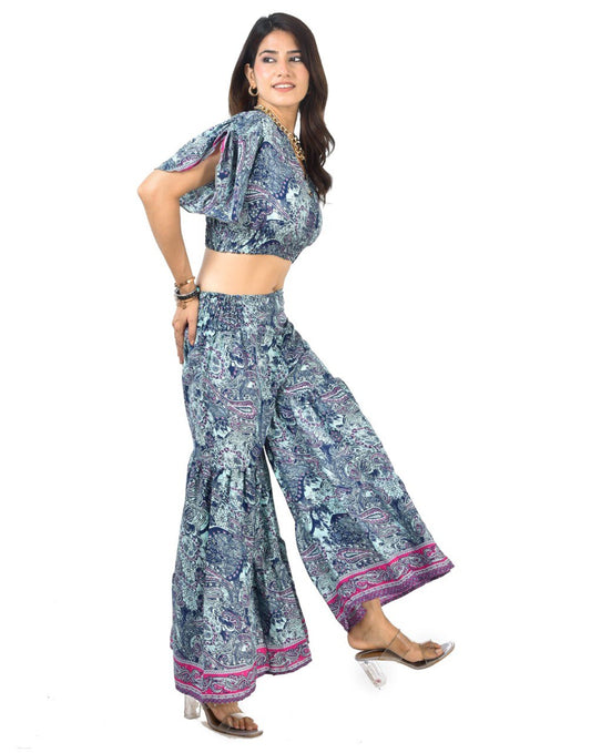 KYLIE CAROLINA SHARARA CO-ORD SET