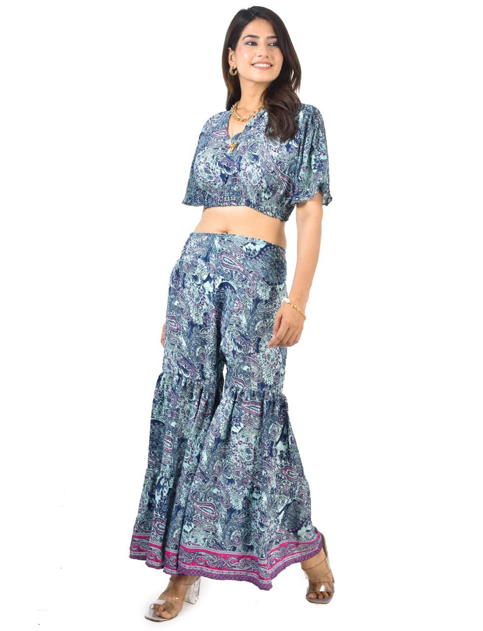 KYLIE CAROLINA SHARARA CO-ORD SET