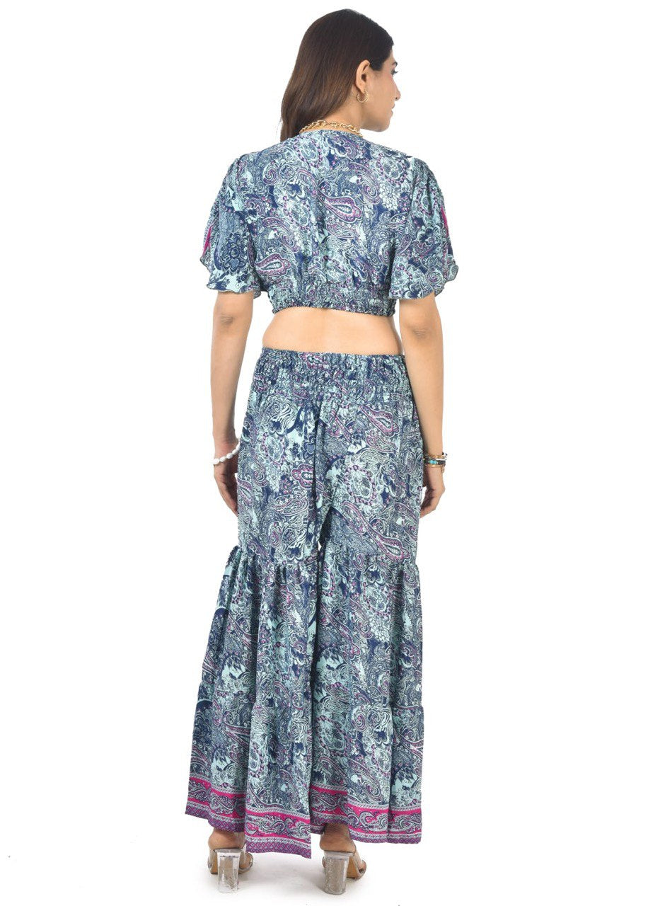 KYLIE CAROLINA SHARARA CO-ORD SET