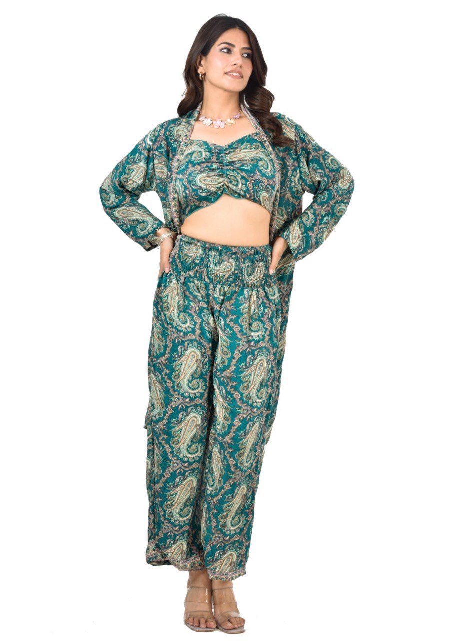 DIMPI GREEN CO-ORD SET