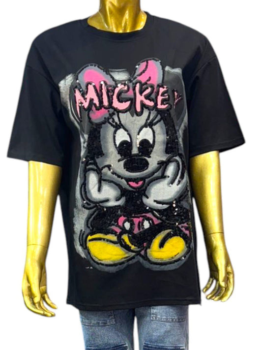 Black micky T-SHIRT