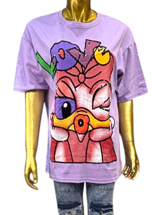 Lavender love minni T-SHIRT