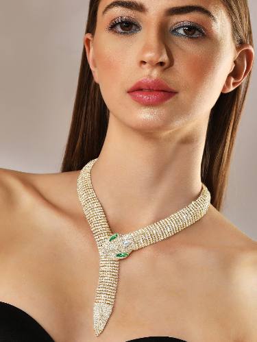 ROSE-GOLD NAGA NECKLACE