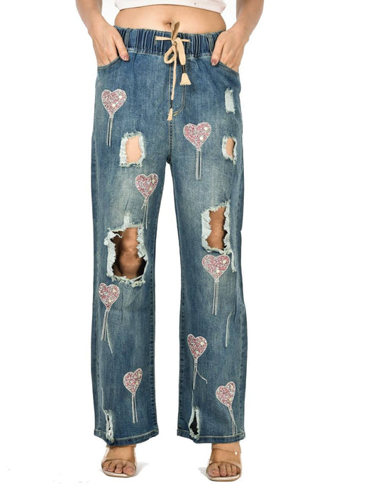 Sequence work dil jeans jagging