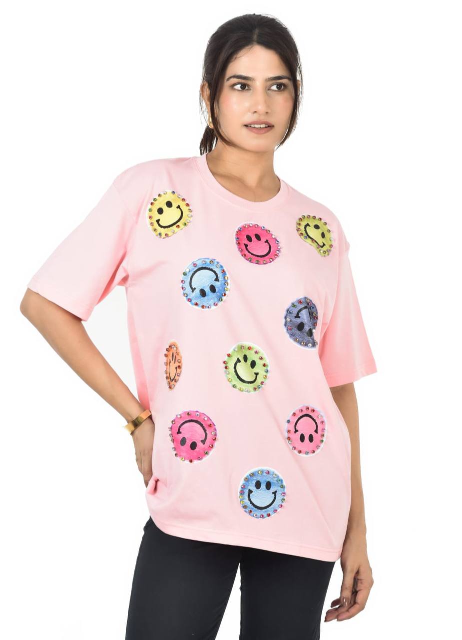 Smily peach T-Shirt