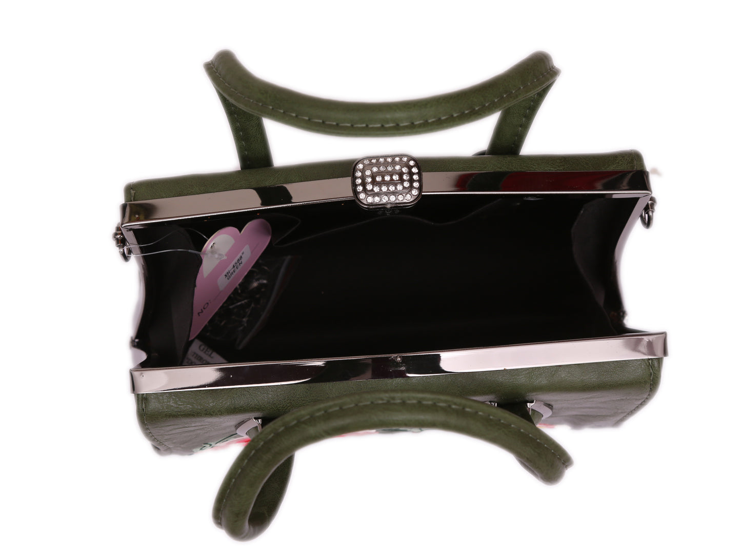 Flora green hand bag