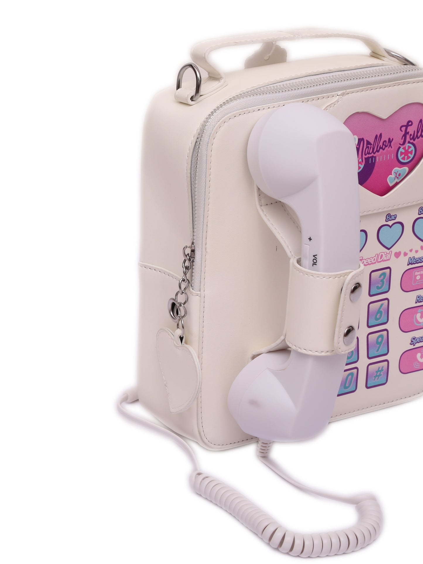 White DIL KA TELIPHOON BAG