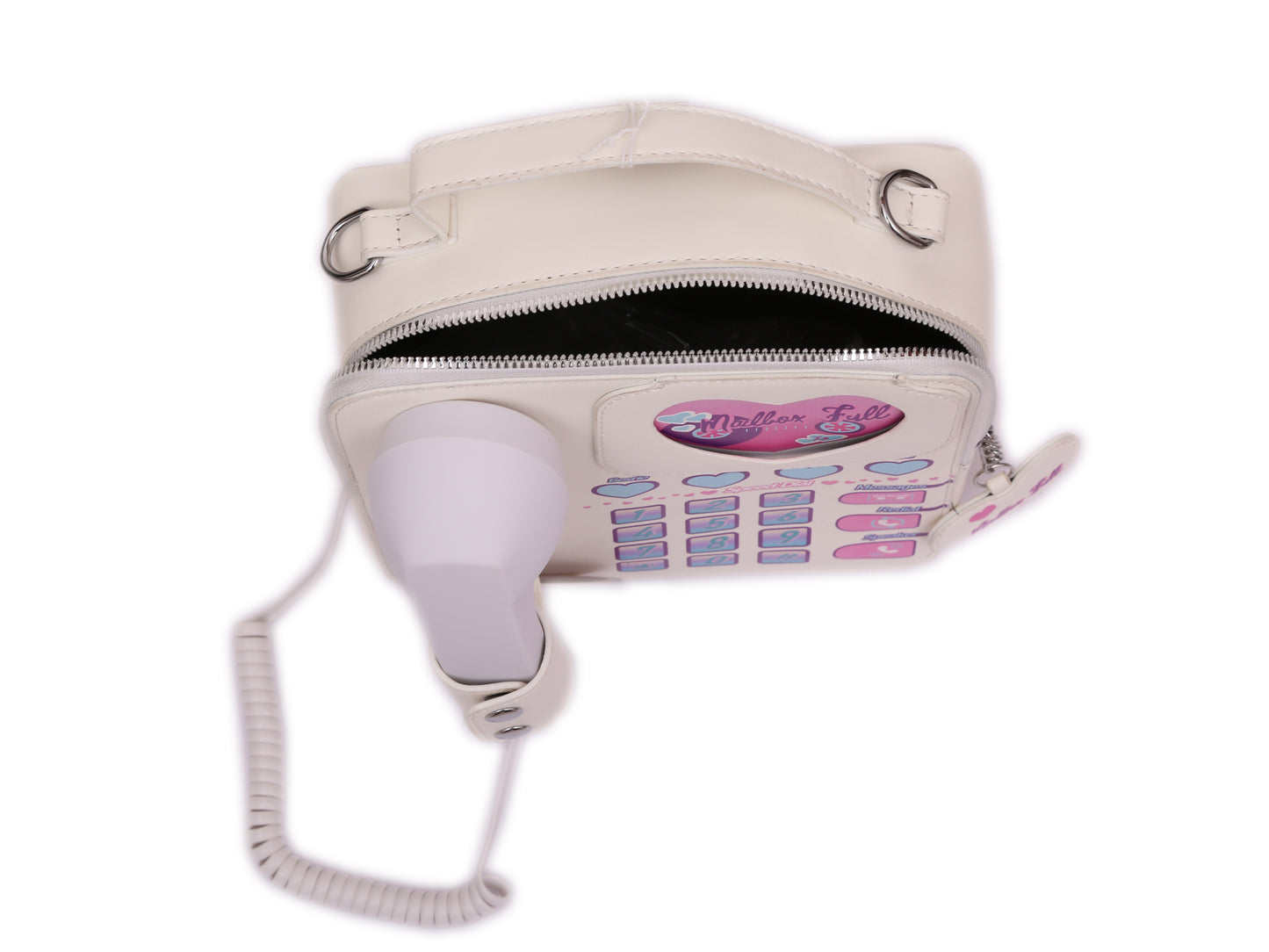 White DIL KA TELIPHOON BAG
