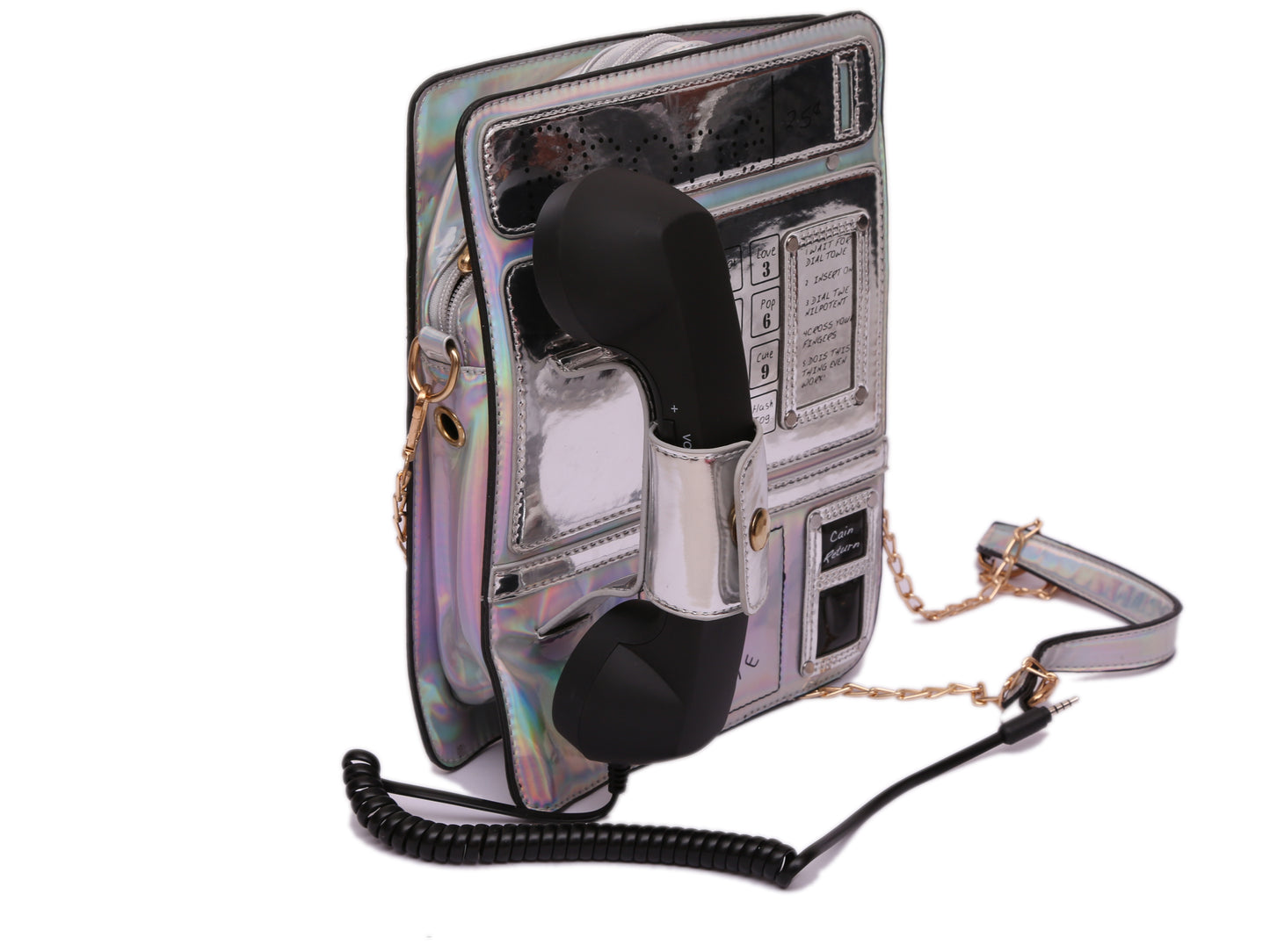 SILVER TRIN TRIN TELIPHOON BAG