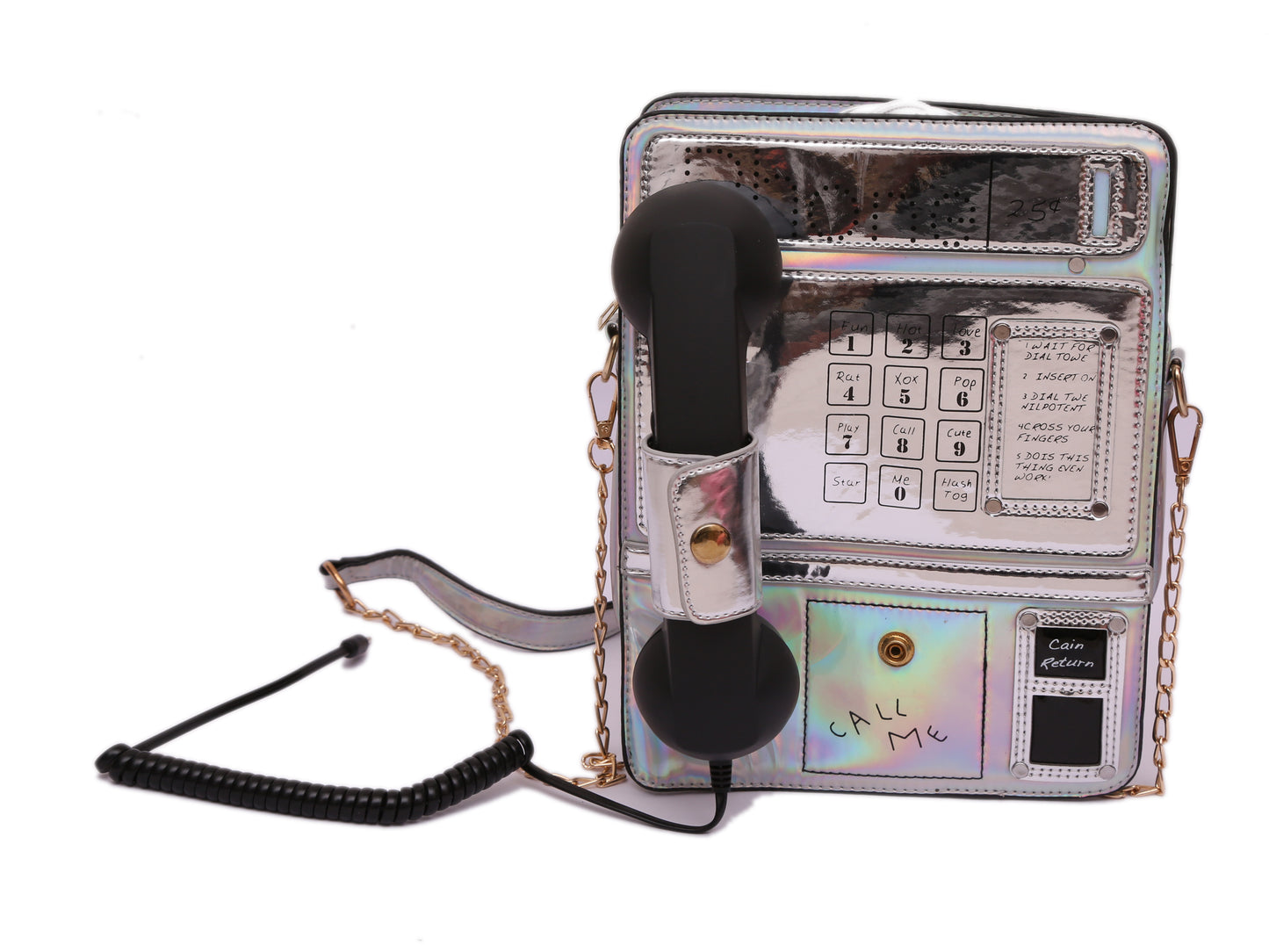 SILVER TRIN TRIN TELIPHOON BAG