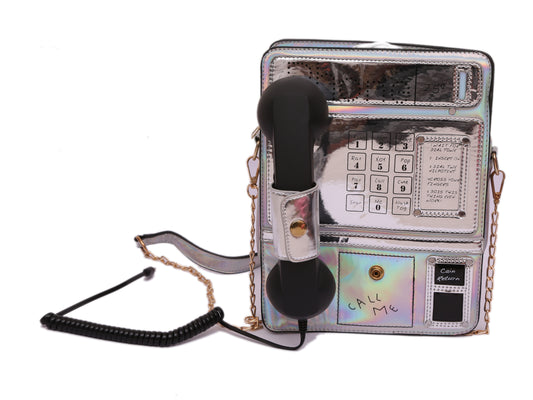 SILVER TRIN TRIN TELIPHOON BAG