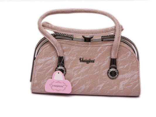 Shaila terracotta hand bag