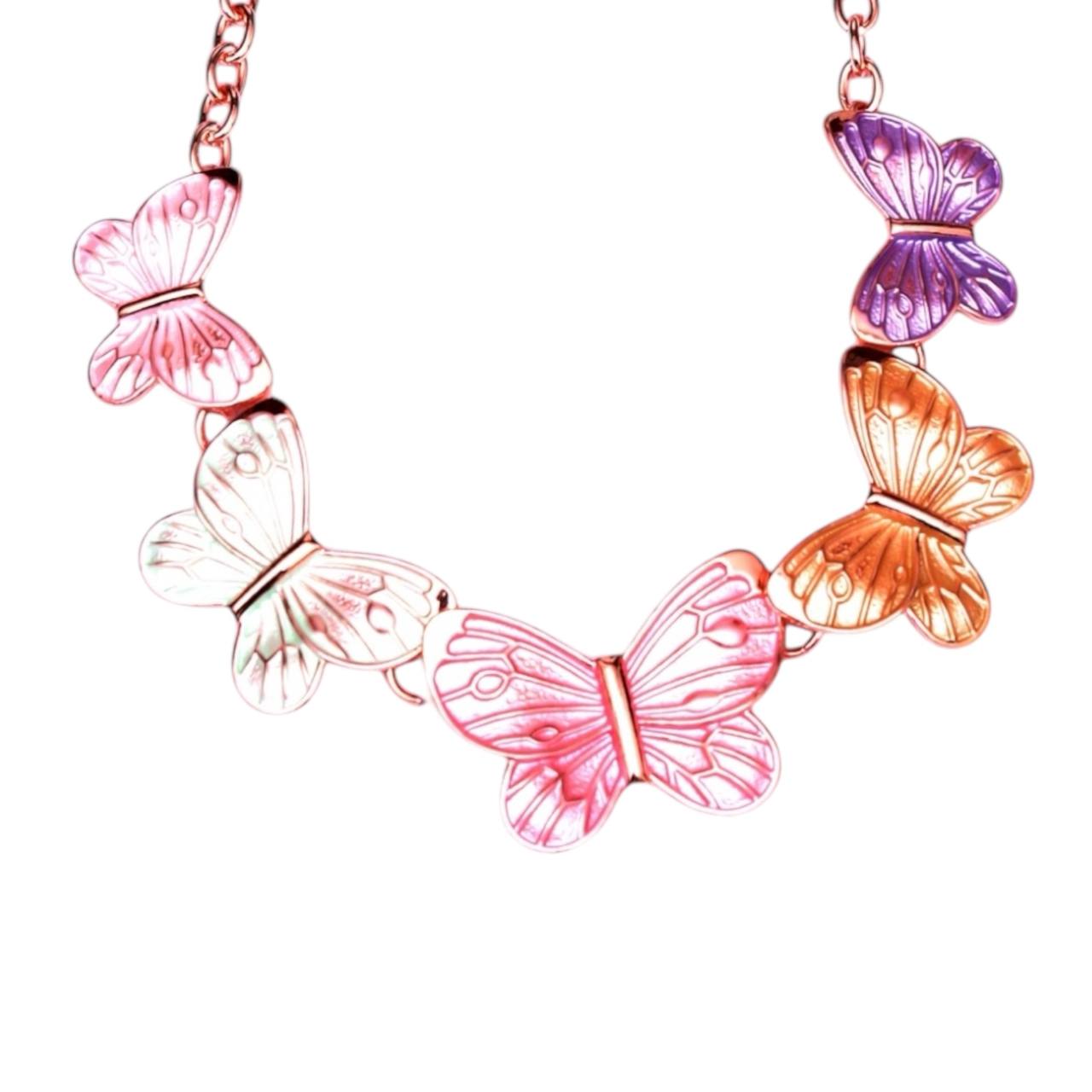 5-Butterfly chain necklace