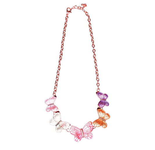 5-Butterfly chain necklace