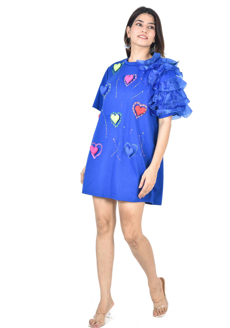 Korean Blue love dress