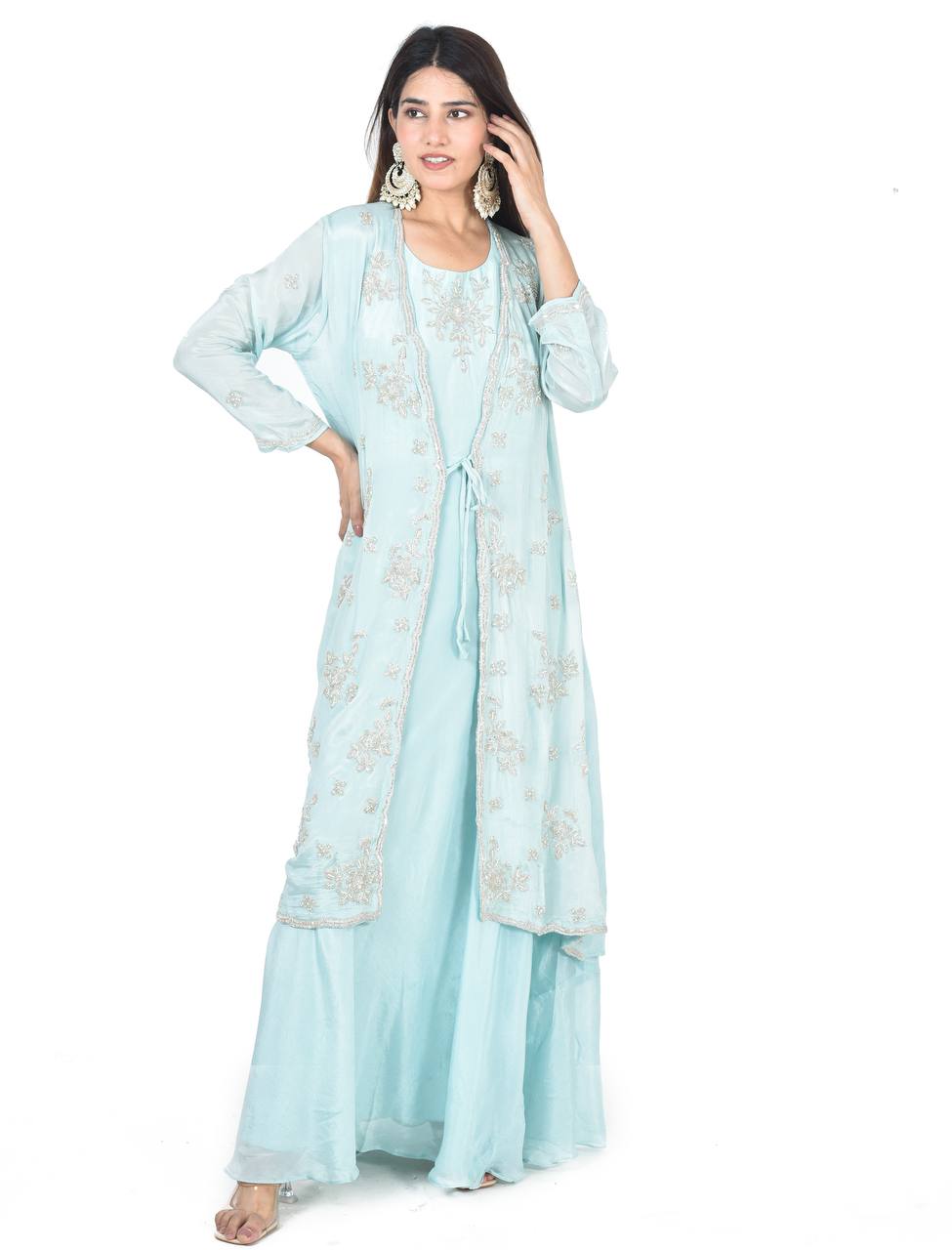 Haseena turquoise suit