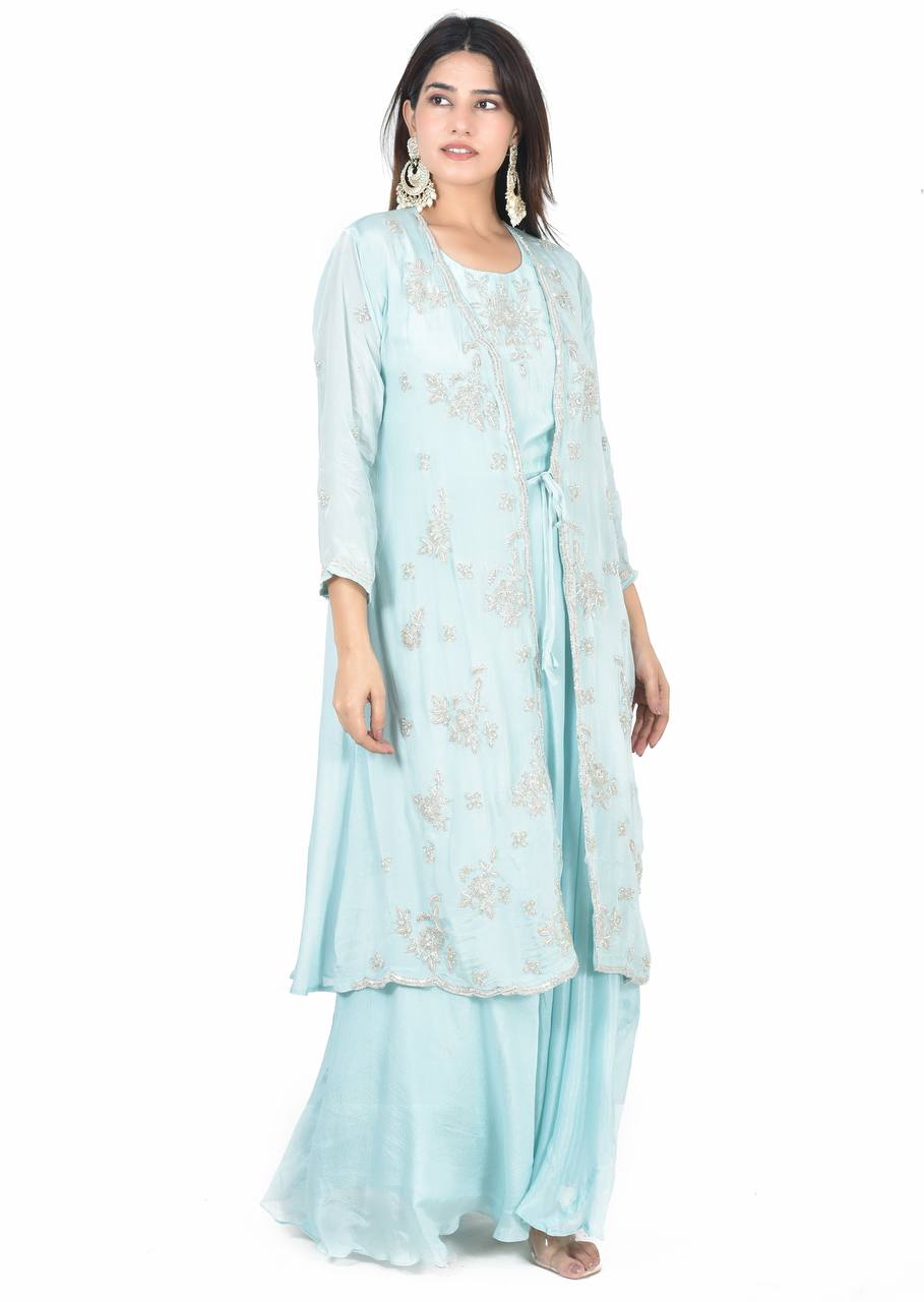 Haseena turquoise suit