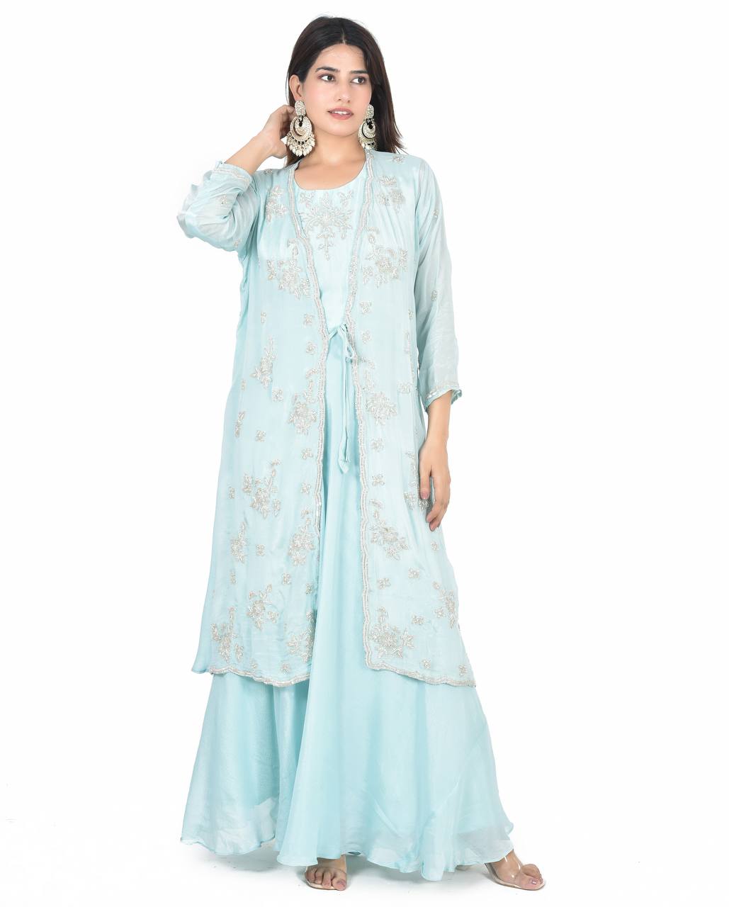 Haseena turquoise suit
