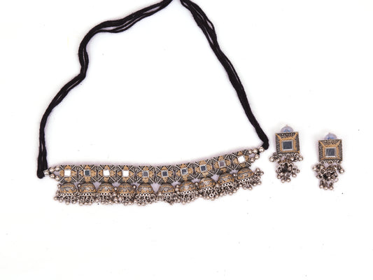 Jhumka choker necklace