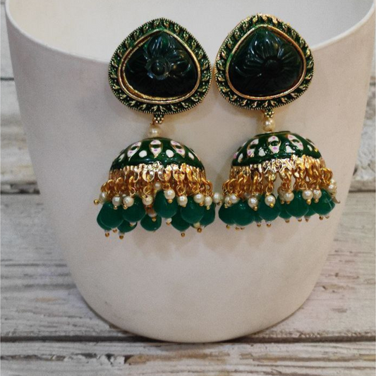 ISHQ GREEN EARRING