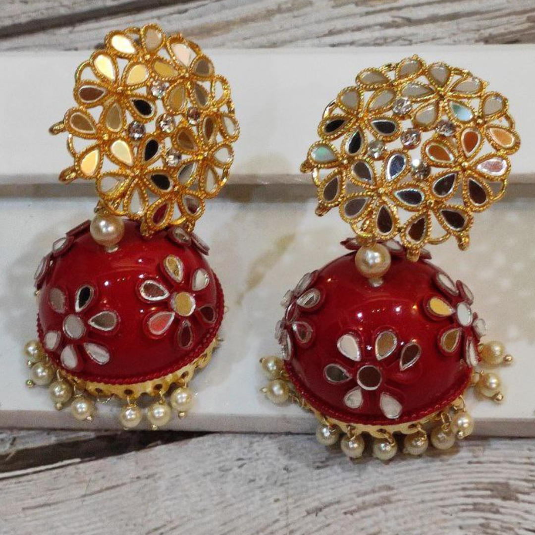 JAGMAG RED EARRING