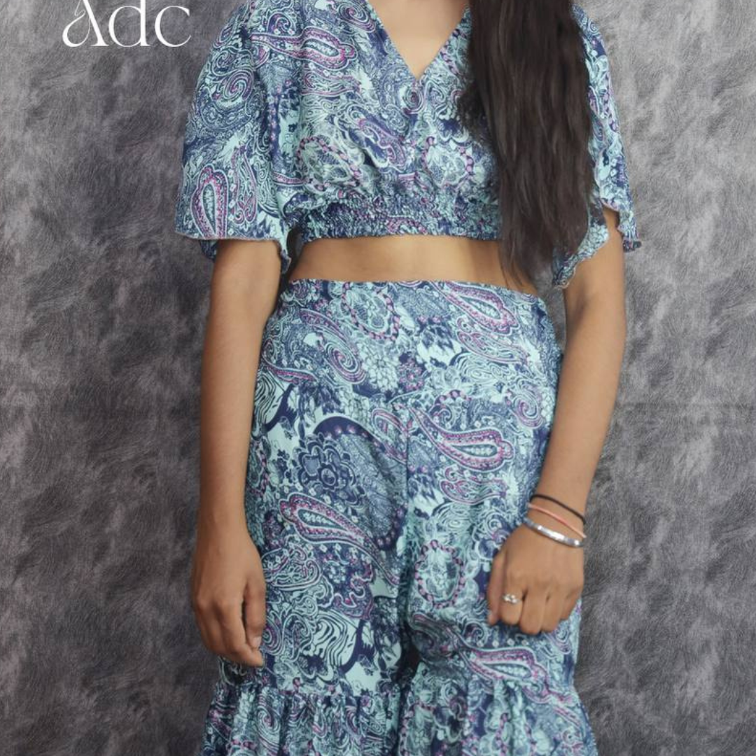 KYLIE CAROLINA SHARARA CO-ORD SET