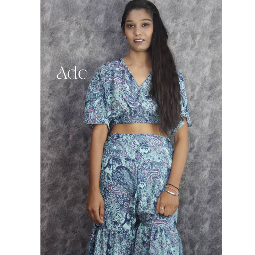 KYLIE CAROLINA SHARARA CO-ORD SET